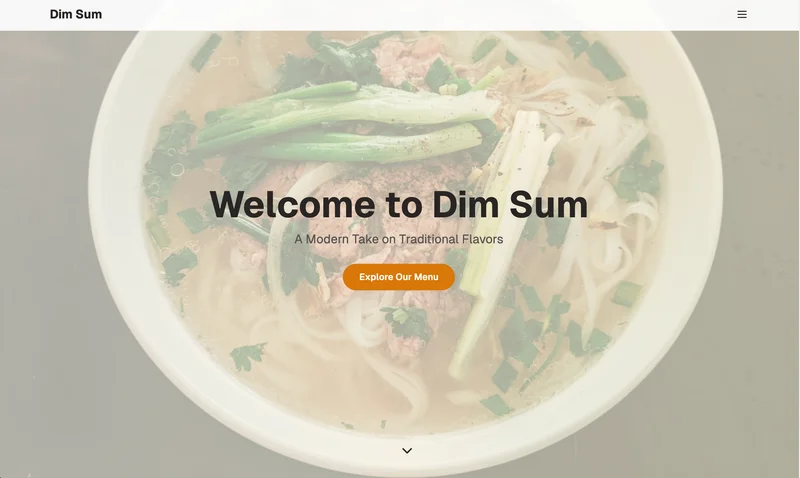 Asian Restaurant Website